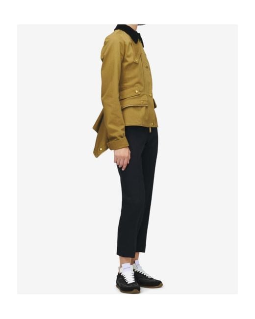 McQueen Yellow Herringbone Kickback Jacket