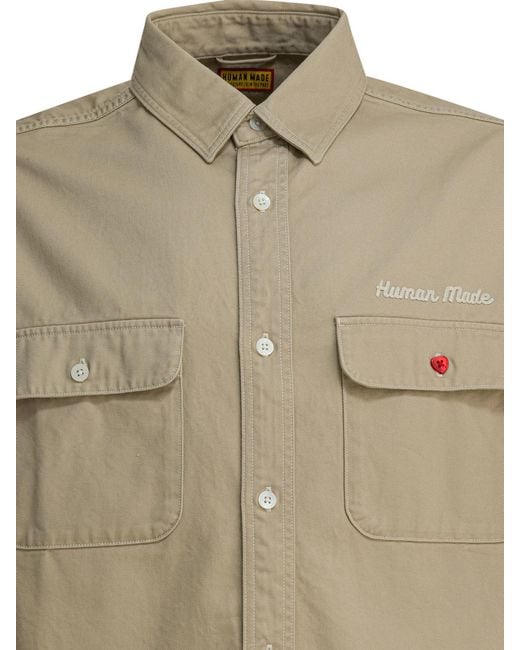Human Made Green Slogan Patch Pocket Jacket for men
