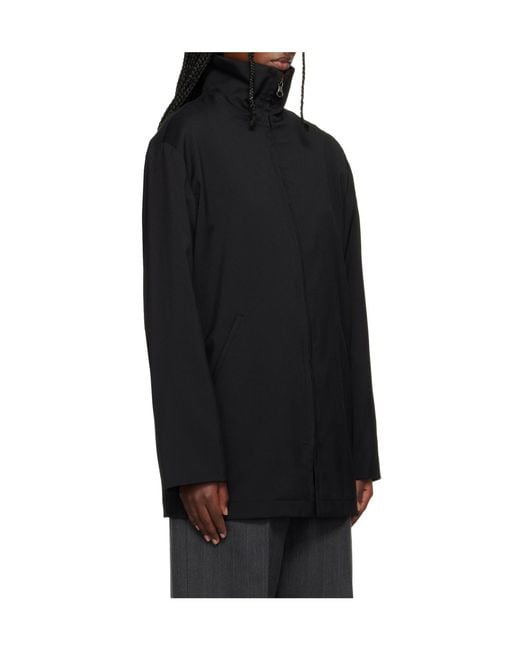 Our Legacy Black Helm Wool Long-Sleeve Casual Jacket