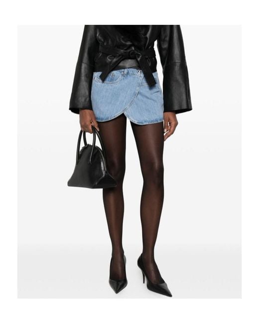 Coperni Blue Mini Skirt With Belt Loop
