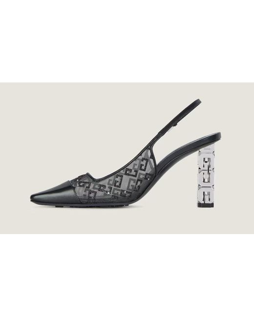 Givenchy Metallic G Cube Slingback