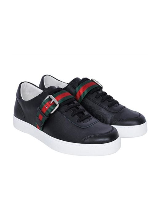 Gucci Blue Logo Logo Low Upper Board Shoes for men