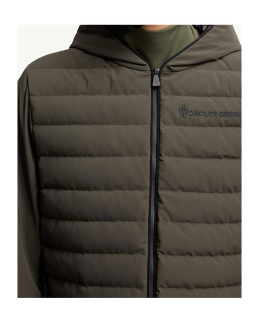 Moncler Green Grenoble Zip-Up Hooded Jacket for men