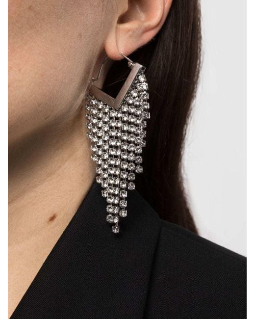 Isabel Marant White Melting Earrings