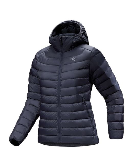 Arc'teryx Blue Cerium Hooded Down Jacket