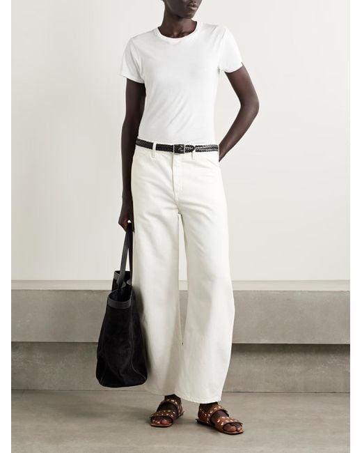 Nili Lotan White Lana Crew Neck T-Shirt