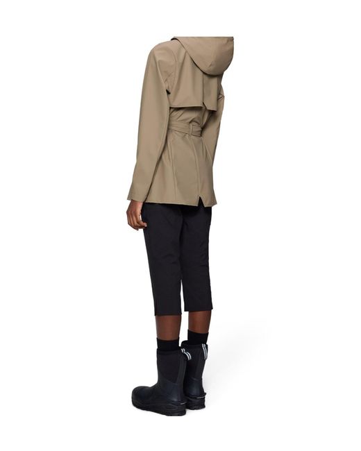 Rains Brown Curve Waterproof Jacket