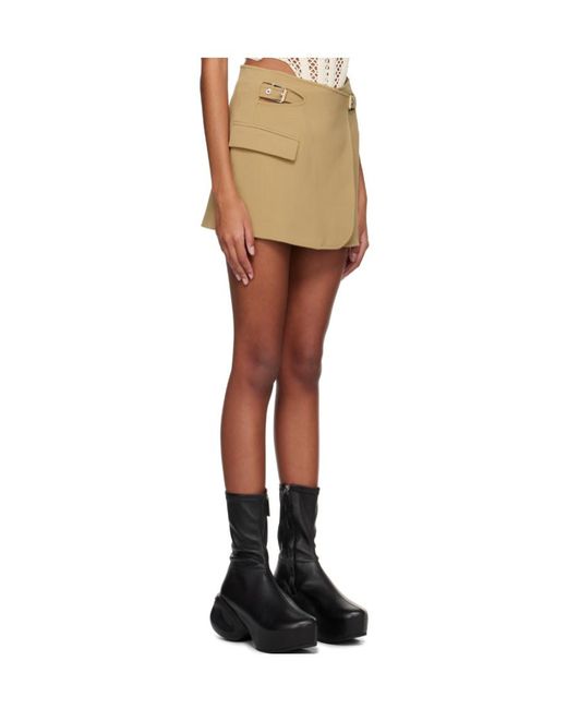 Dion Lee Natural Interlock Blazer Mini Skirt
