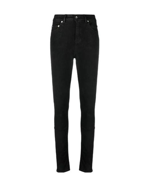Rick Owens Black High-Waist Skinny-Fit Trousers for men