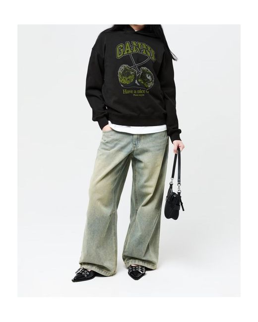 Ganni Black Hoodie