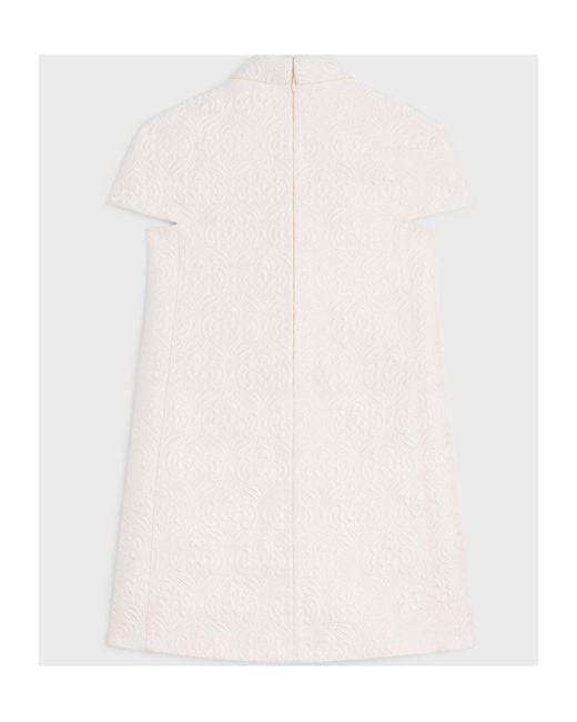 Céline White Mini Trapeze Dress