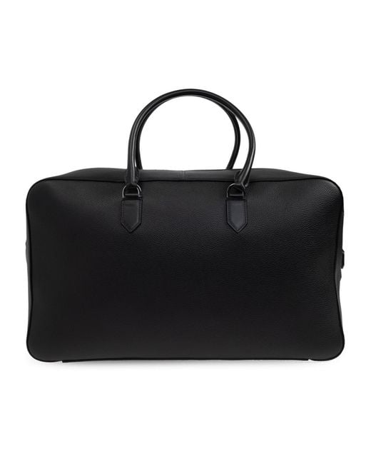 Tom Ford Black Logo Detailed Duffel Bag for men
