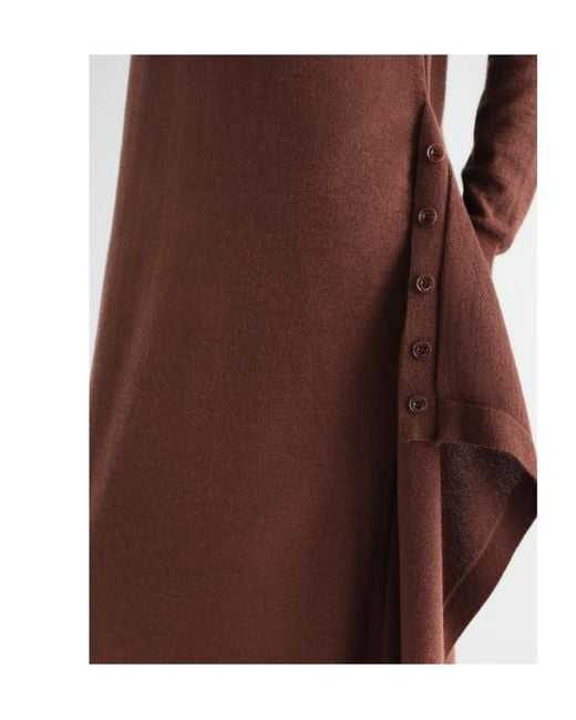 Lemaire Brown Buttoned Dress