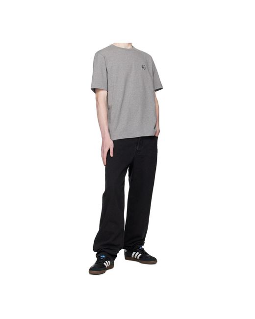 Maison Kitsuné Gray Maison Kitsuné Fox Head Comfort T-Shirt for men