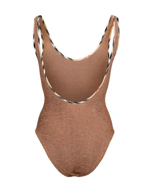 Burberry Brown Simple Swimsuit