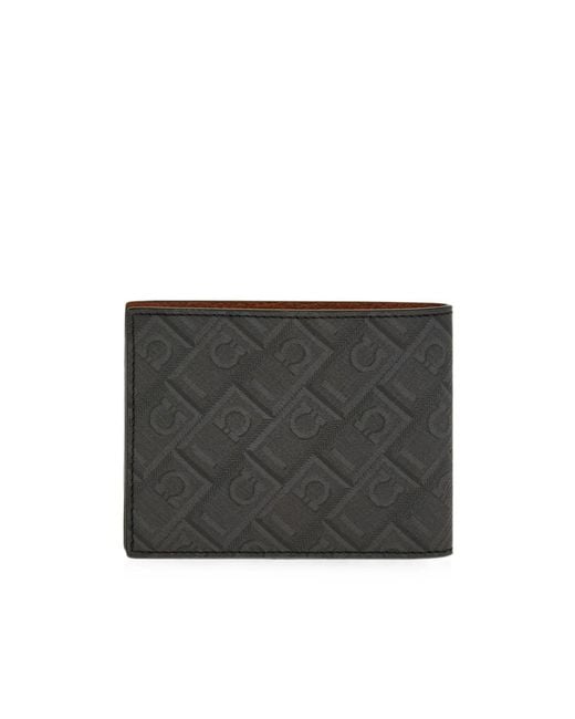 Ferragamo Black Ferragamo Monogram Wallet for men