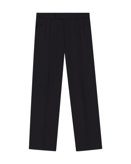 Boss Blue Belt Loop Casual Pants for men