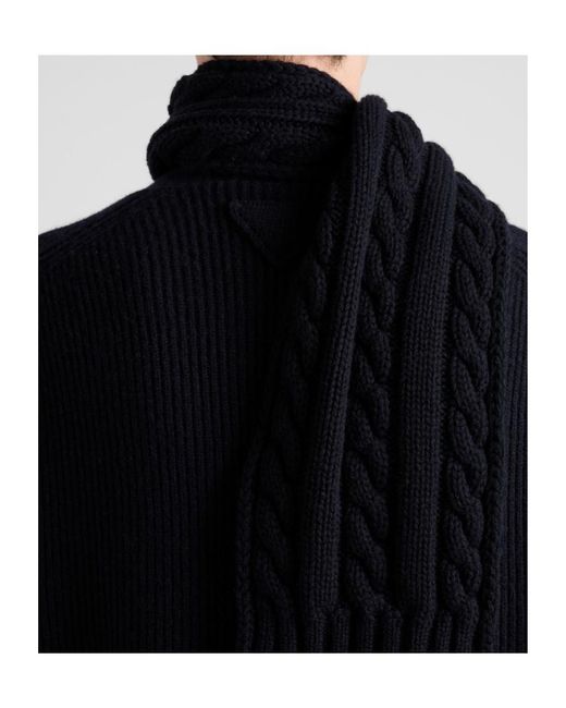 Prada Blue Cashmere Cardigan for men