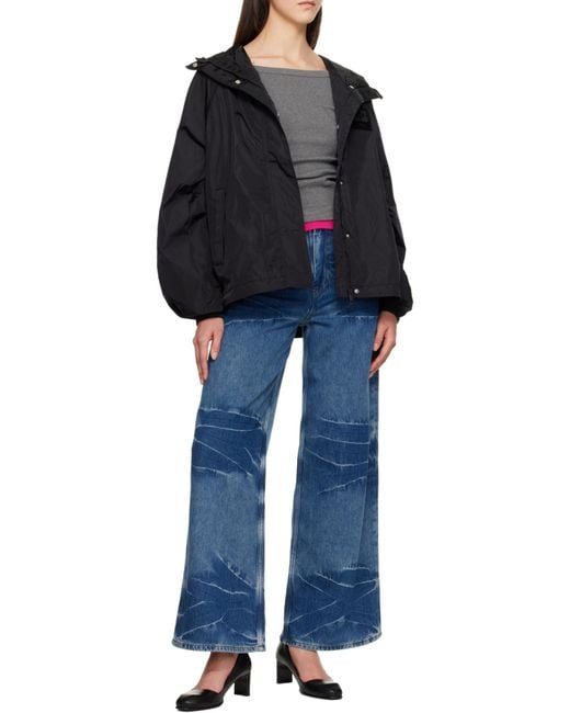 Ganni Black Nylon Jacket