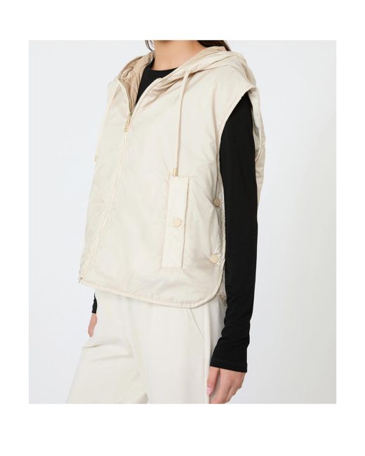 Weekend by Maxmara Natural Accenni Reversible Hooded Gilet