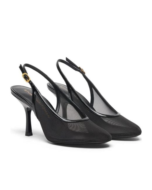 Stuart Weitzman Metallic Bareitall Slingback 85