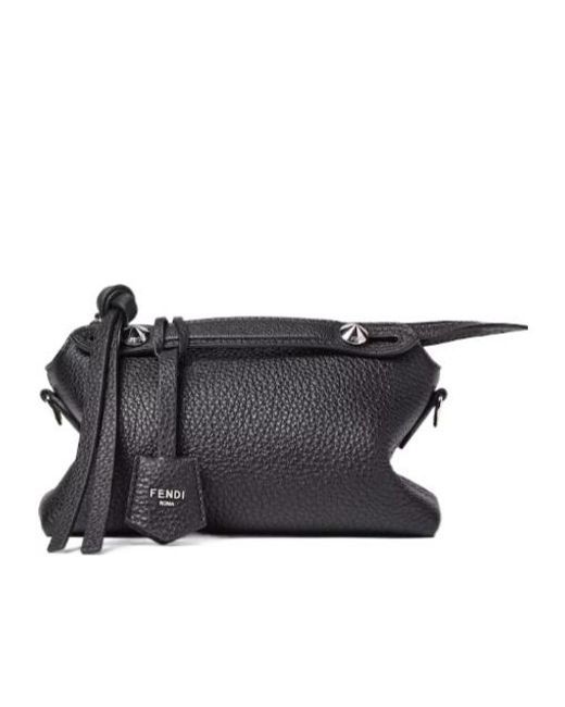 Fendi Black By The Way Soft Boston Shoulder Bag