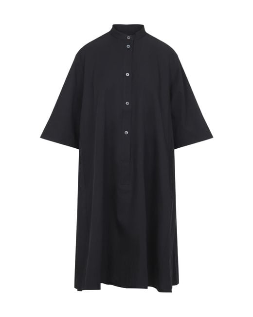 Studio Nicholson Black Bloch Ikela Mini Dress