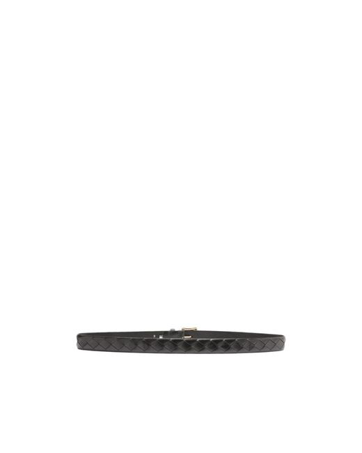 Officine Creative White Woven Leather Belt for men
