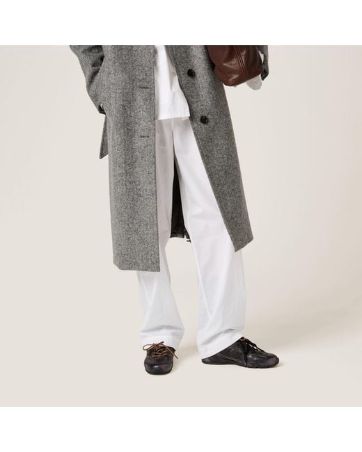 Miu Miu White Straight Leg Pants