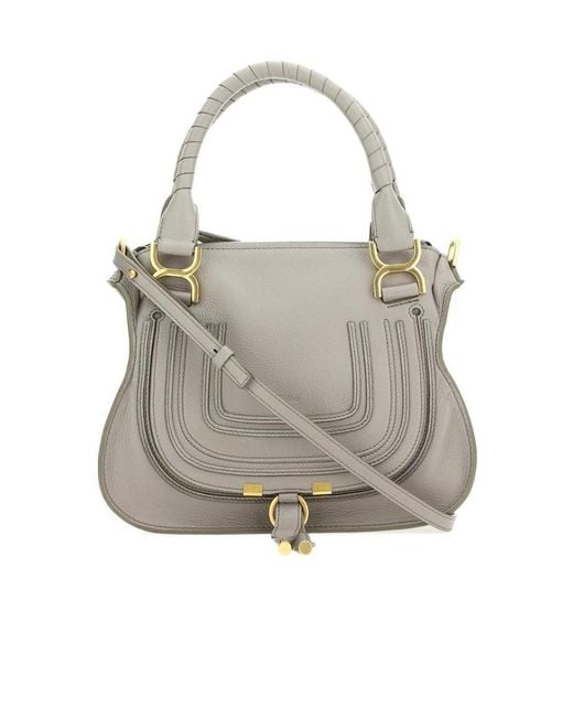 Chloé Gray Chloé Marcie Small Tote Bag