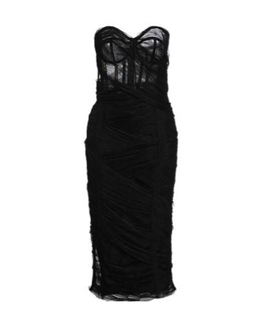 Dolce & Gabbana Black Fitted Dress
