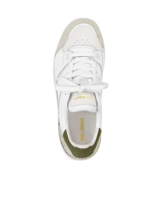 Axel Arigato White Clay Panelled Low-Top Sneakers for men