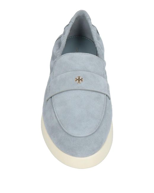 Tory Burch Blue Suede Loafers
