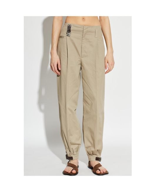 Moschino Natural Strap Detail Pants