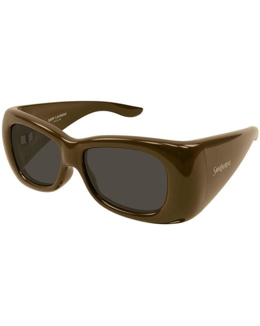 Saint Laurent Brown Howl Square-Frame Sunglasses for men