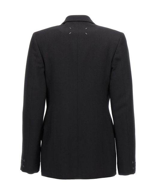 Maison Margiela Black Double-Breasted Blazer for men