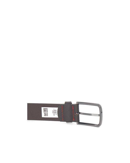Boss Multicolor Lychee-Patterned Leather Belt for men