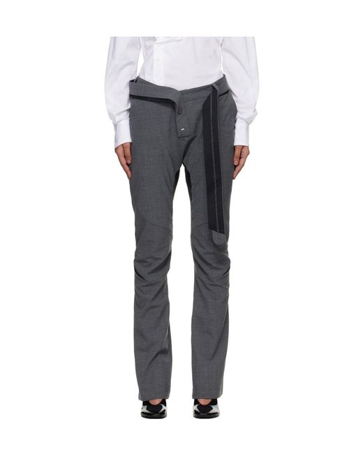 OTTOLINGER Gray Trousers With Belt Loops