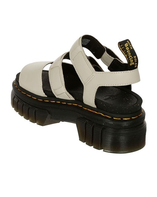 Dr. Martens Black Open-Toed Flat Sandals