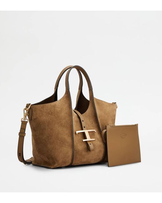 Tod's Brown Double-Handle Shoulder Bag