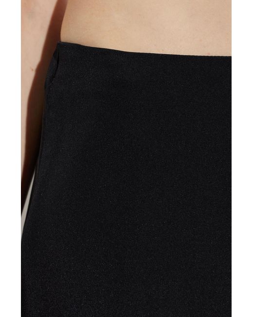 Cult Gaia Black Zippered Casual Pants