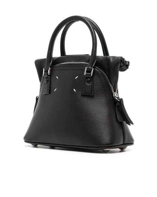 Maison Margiela Black 5Ac Classique Micro Tote Bag