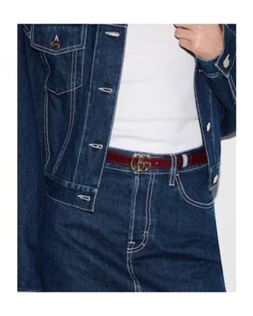Gucci Gray Reversible Belt