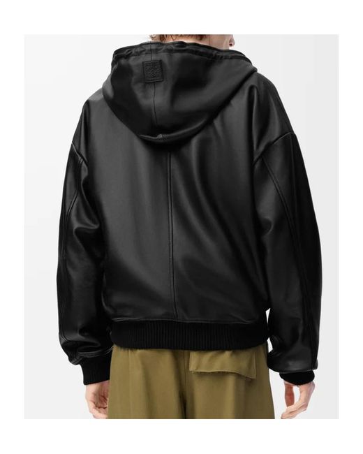 Loewe Black Hooded Jacket for men