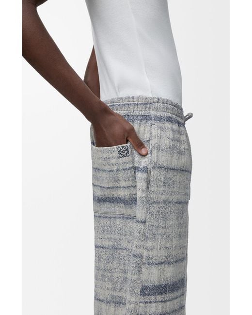 Loewe Blue Drawstring Shorts for men