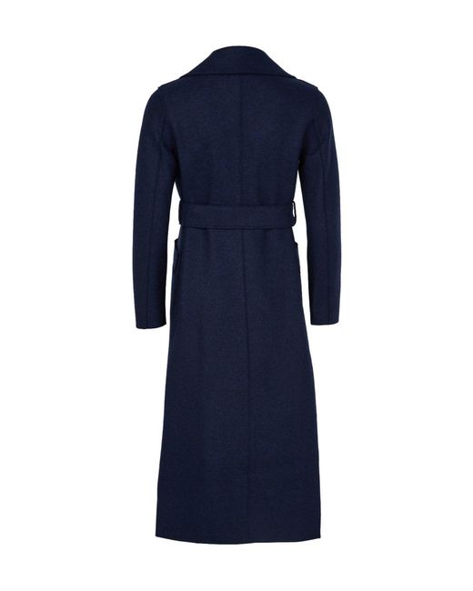 Harris Wharf London Blue Maxi Coat