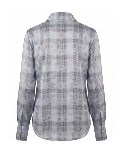 Ermanno Scervino Blue Long-Sleeved Shirt