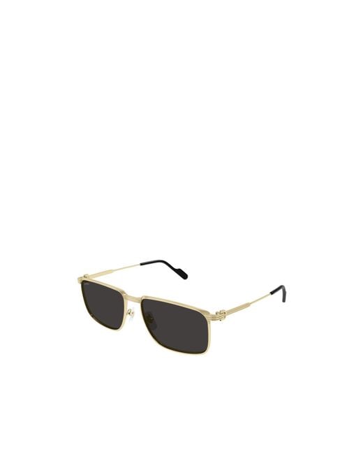 Cartier Multicolor Rectangular Metal Sunglasses for men