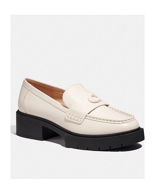 COACH Natural Loafers