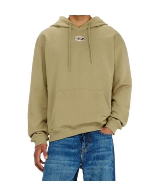DIESEL Natural Oval D Hoodie for men